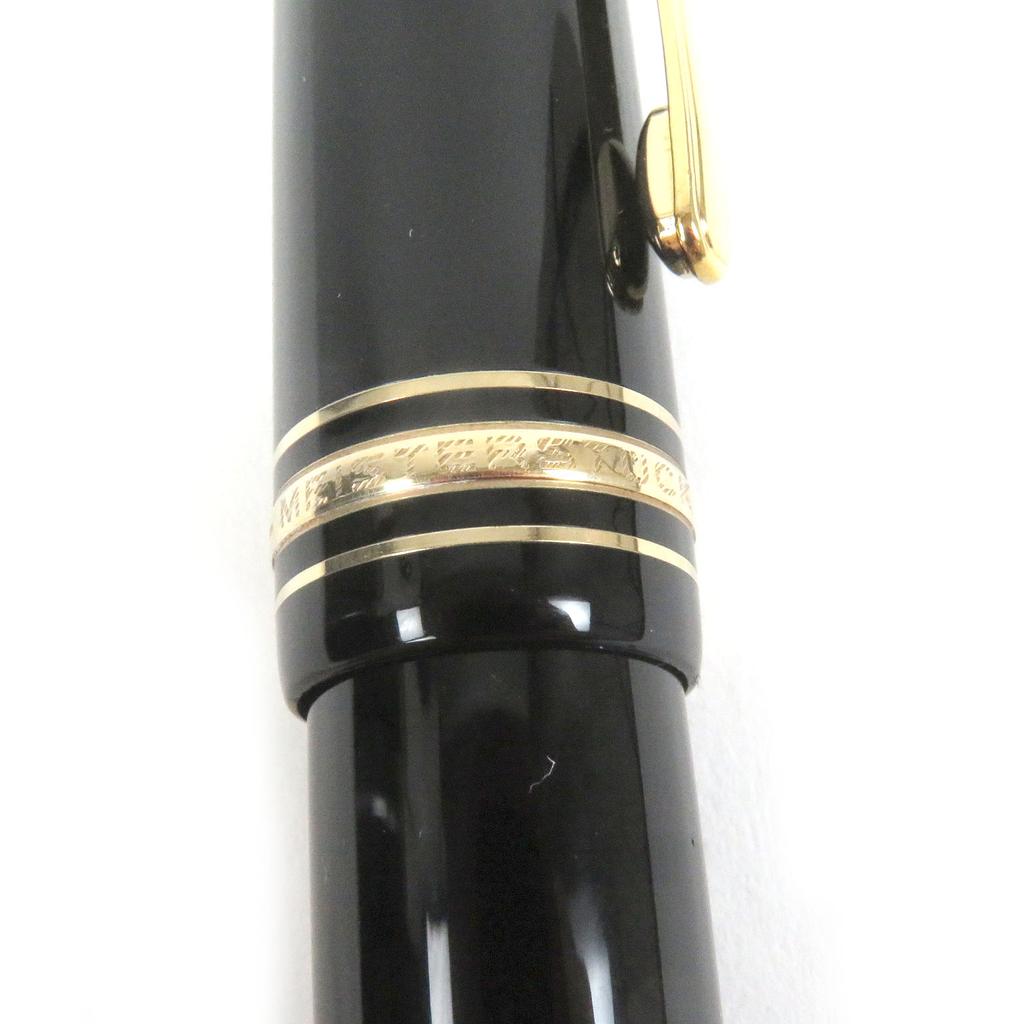 Very Good MONTBLANC fountain pen Meisterstck 149 Cap type Black gold 14K mens Used