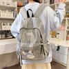 New Schoolbag, High Aesthetic Value, Sweet and Soft Girl's Small Backpack, Plaid Backpack, Academy Style, Middle and High School Students