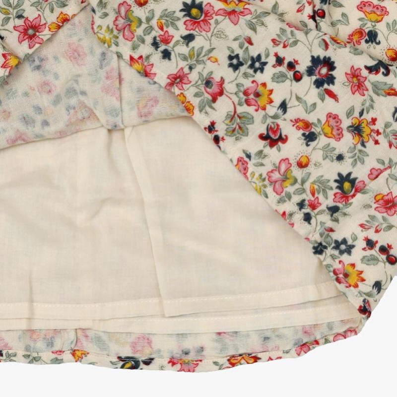 Louis Misha Kinderkleid Blumen Saralou Grau W25 S0157