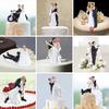 High Quality Synthetic Resin   & Groom Wedding Cake Topper Romantic Wedding Party Decoration Adorable Figurine Craft Gift