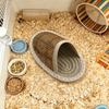 Slipper Shape Hamster Cool Nest Breathable Wear Resistant Hamster Slipper Nest Weave Scratch Resistant Small Pet Bed Pet Resting