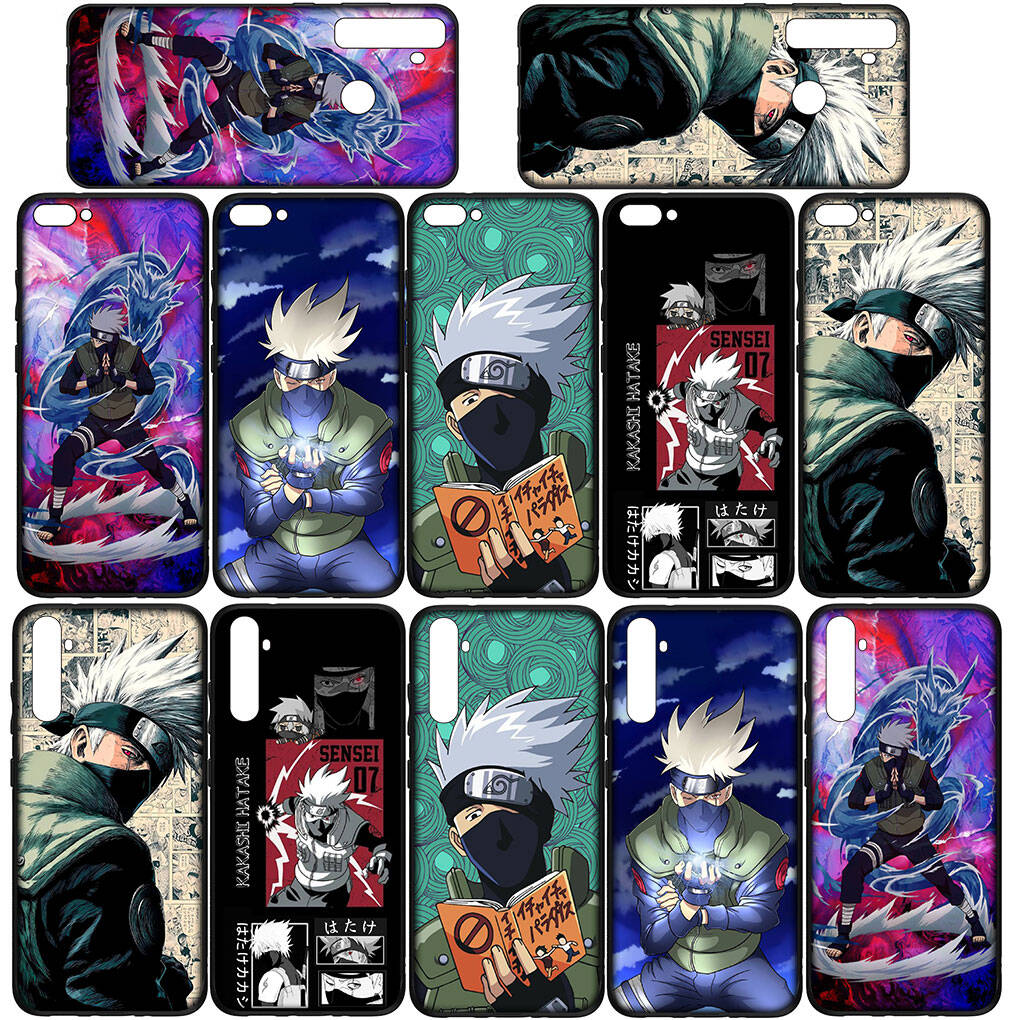 Etui na telefon do iPhone 17 15 16 Plus Redmi Note 14 12 11 13 Pro Max Huawei P30 P20 Lite OPPO A60 A40 A80 A38 A54 Kakashi Hatake Silikonowe Pokrowiec Naruto