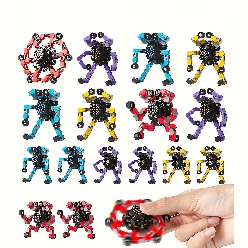 6 sets of children's party gift packages, a combination of mechanical finger top-spin toys, non-electric, suitable toys for children aged 3-6