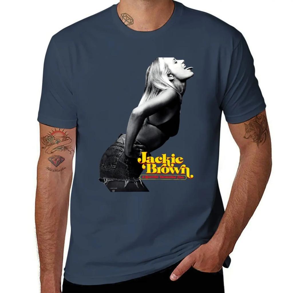 Jackie Brown Bridget Fonda Poster T-Shirt Graphic Tee Shirt for a Boy Hippie Clothes Mens Plain T Shirts