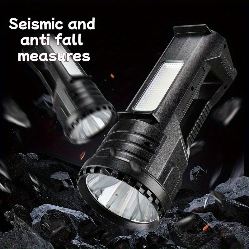Long Distance Bright LED Flashlight, Portable Rechargeable Spotlight, Suitable for Camping, Hiking, Emergency Situations, Search and Rescue