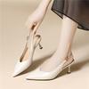 Temperament Single Shoes Pointed Thin Heels with Skirts Commuter Bag Head High Heels Versatile Fashion Solid Color Simple Women's Shoes