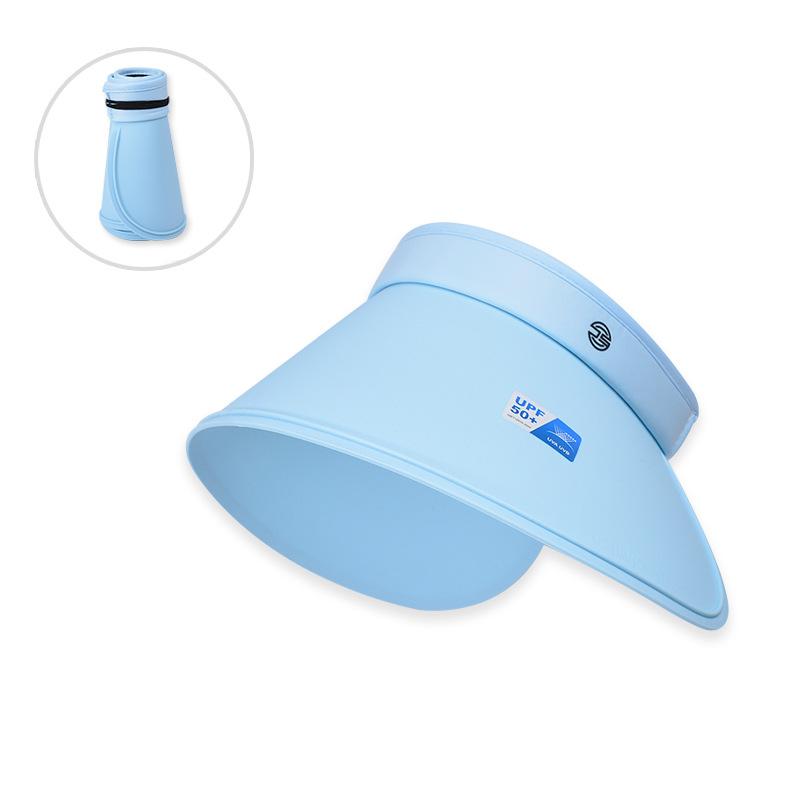 UPF50 + UV protection face protection sun protection empty top hat summer outdoor surround large brim sun hat children 8500