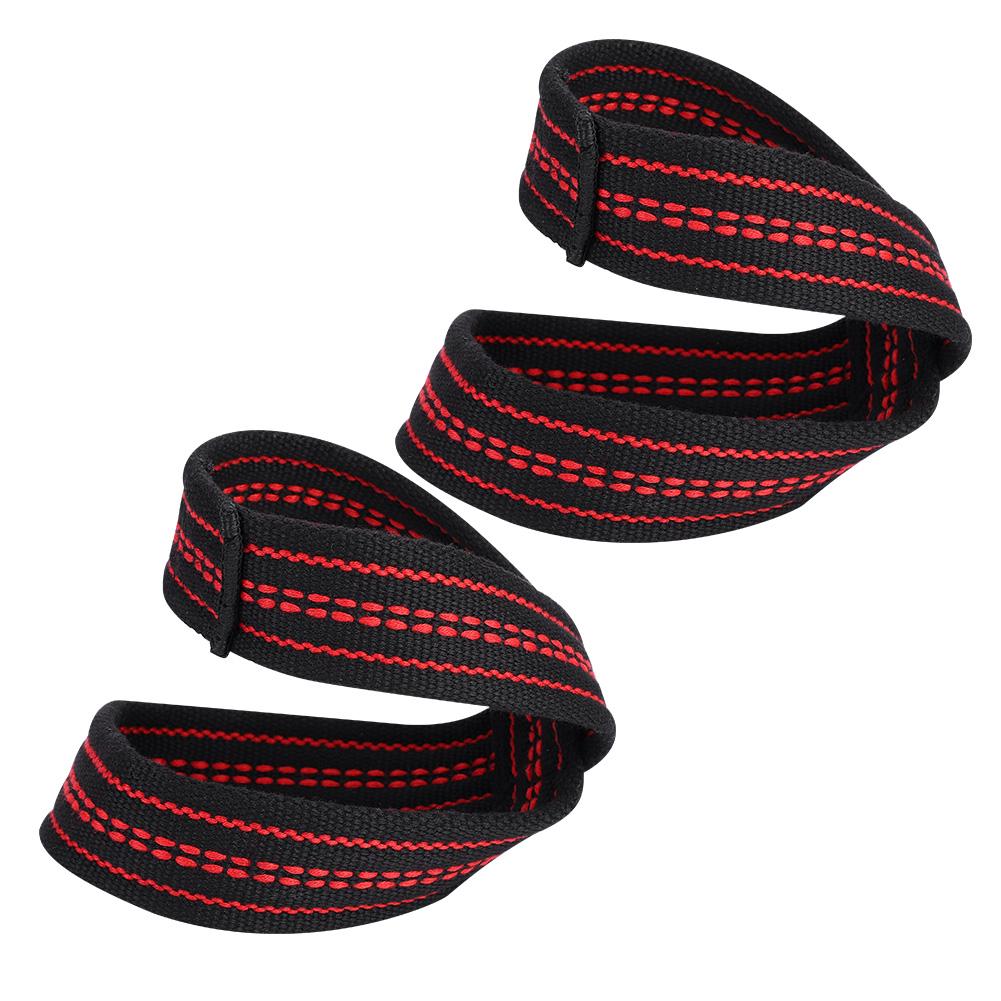 Soft Nylon and Spandex Figure 8 Weight Lifting Straps Gym Training Support Hand Protective Sleeves (M)