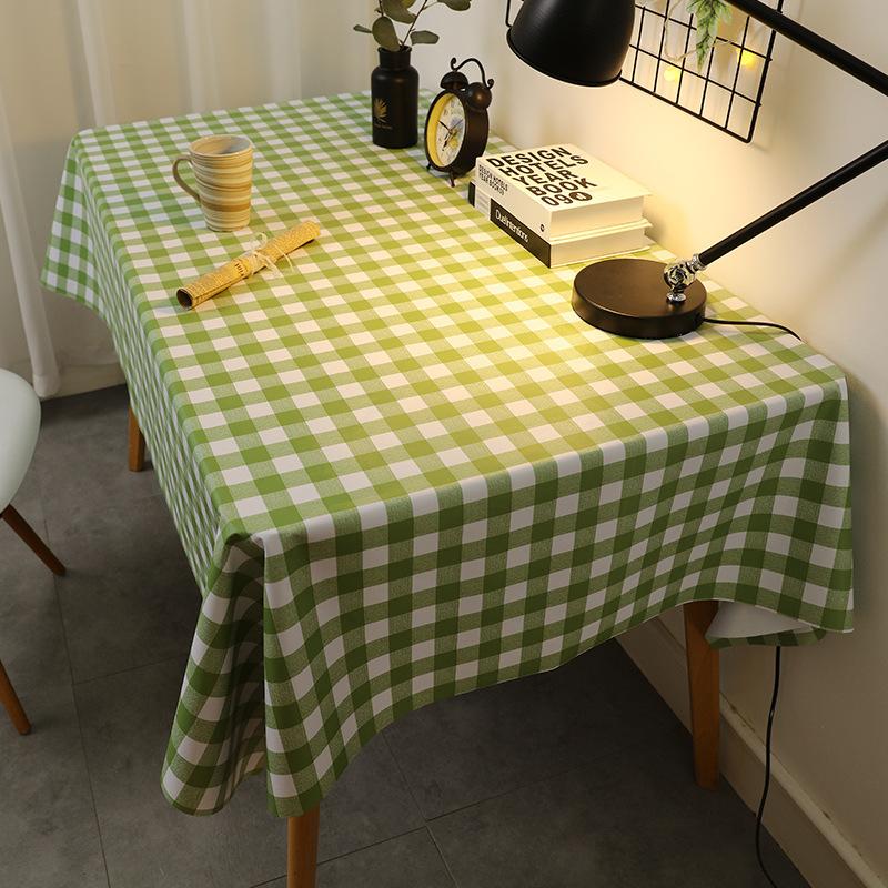 Tablecloth Waterproof and Oil-proof Wash-free Desk Rectangular Dining Table Tablecloth Coffee Table PVC Table Mat