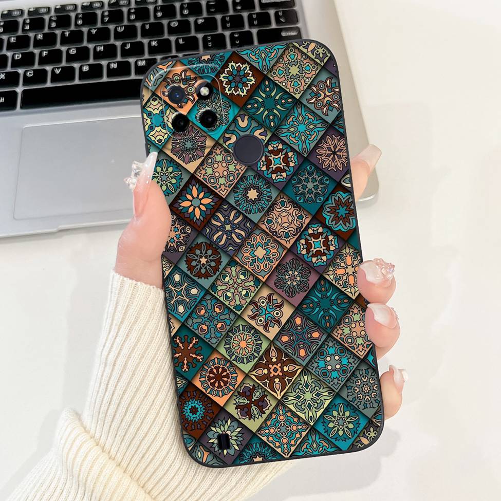 For Realme C21Y RMX3261 RMX3263 C25Y RMX3269 Cover For Realme C21Y Case Cute Cat Funny Cool Fashion Silicone Shockproof Bumper