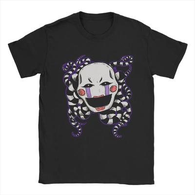 FNAF At Freddys Cotton T Shirts Vintage Y2k T Shirts Puppet Marionette T-Shirt Casual Loose Tshirt Awesome Short Sleeves Unisex