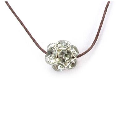 [R3246] - White 'Sissi' Crystal Necklace - 12 Mm