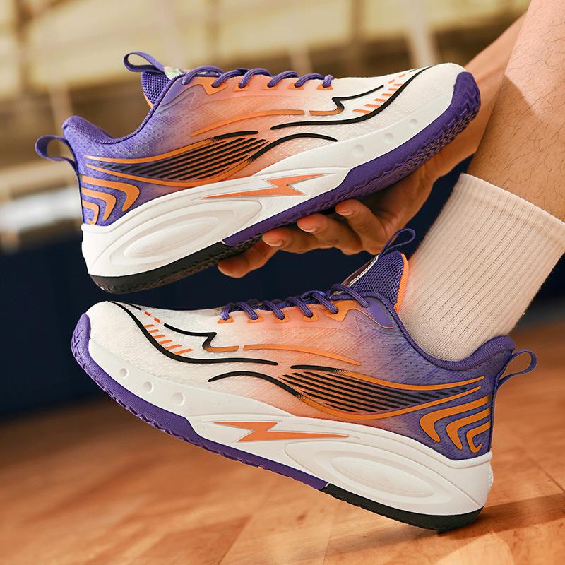 Outdoor Basketball Shoes Men's 2025 Summer and Autumn New Youth Sports Shoes Basketball Class Training Shoes Men's Actual Combat Couples