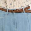 Bcbg Denim Pleated Skirt B5m3s202