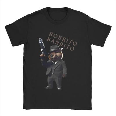 Bobrito Bandito Italian Brainrot Anomaly T-Shirt Beach Cotton T-Shirts For Man Leisure Tshirt Short-Sleeved Vintage Clothes