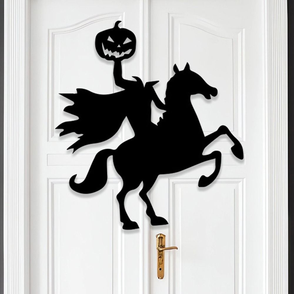 Demons Halloween Skull Felt Stickers Skull Pumpkin Halloween Wallpaper Decal  Home Decoration