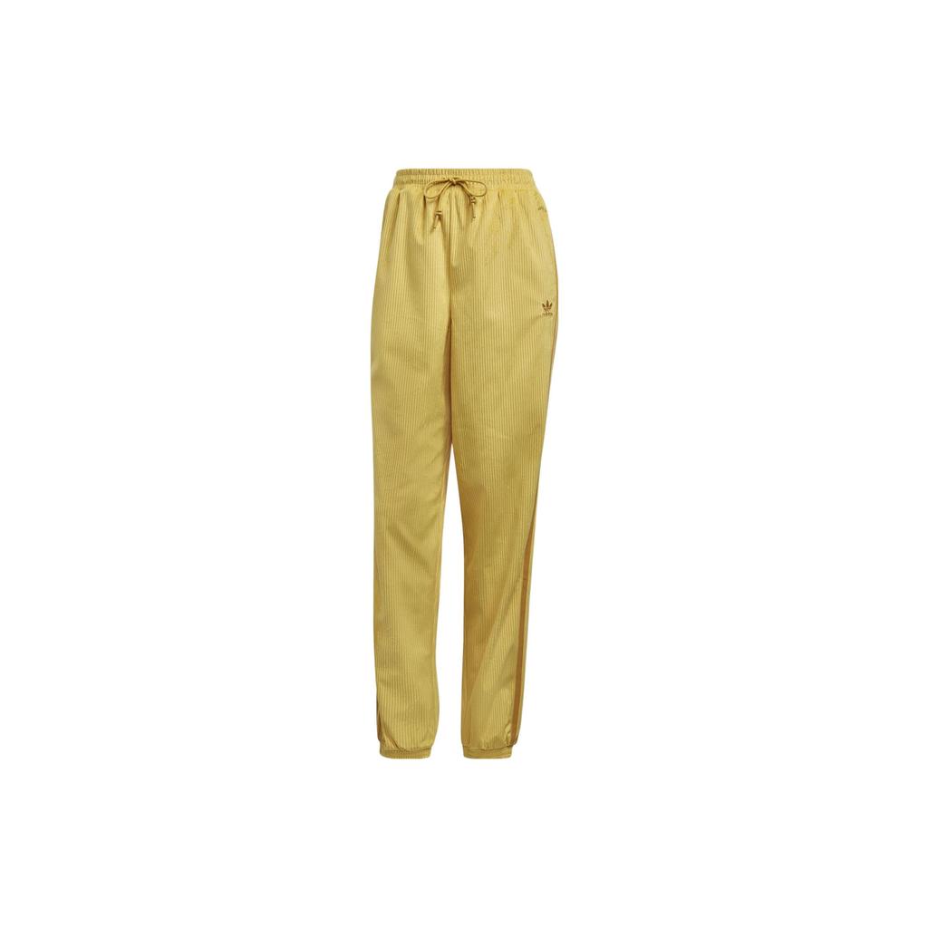 adidas Originals Women's Corduroy 3-Stripes Joggers Yellow GU0805
