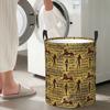 Egyptian Decorative Hieroglyphics Pattern Foldable Laundry Baskets Dirty Clothes Sundries Storage Basket Home Organizer Box