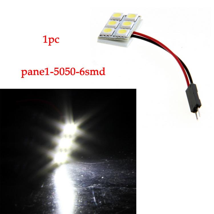 Festoon T10 BA9S LED Panel Dome Lights Car Auto Vehicle Interior Reading Light White Roof Dome Lamp 5050 6/9/12/15/24SMD