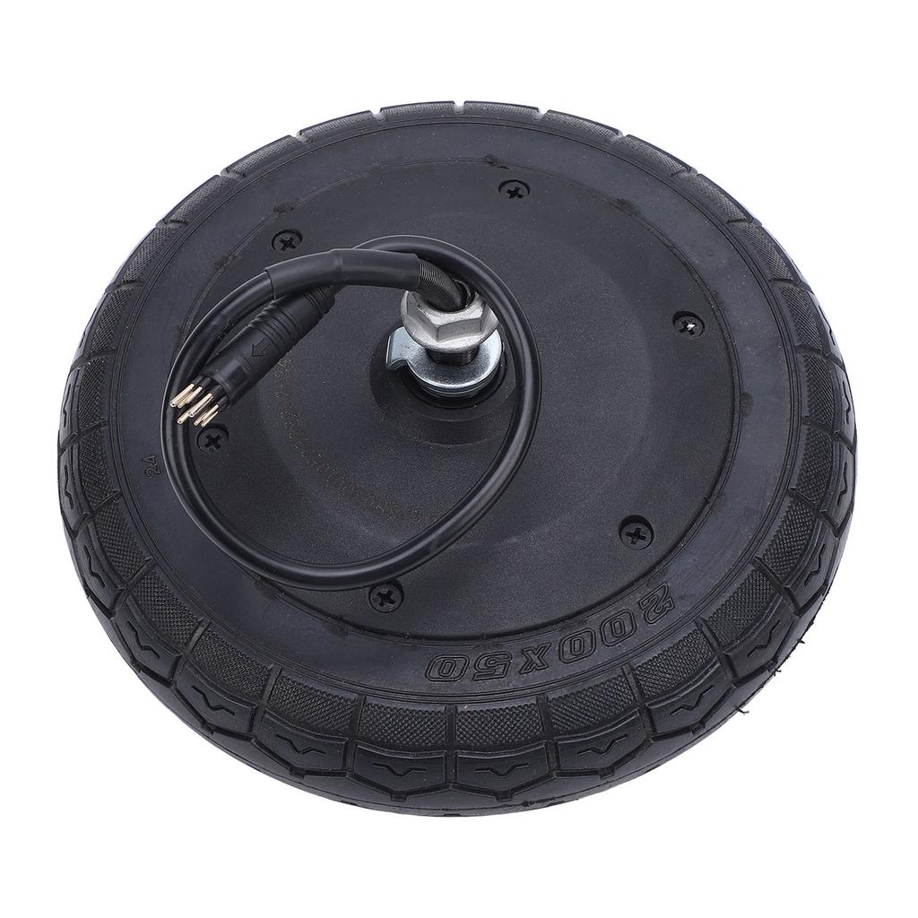8 Inch Electric Scooter Hub Motor DC Brushless Rubber Aluminum IP55 Water Resistant Scooter Hub Motor Wheel for