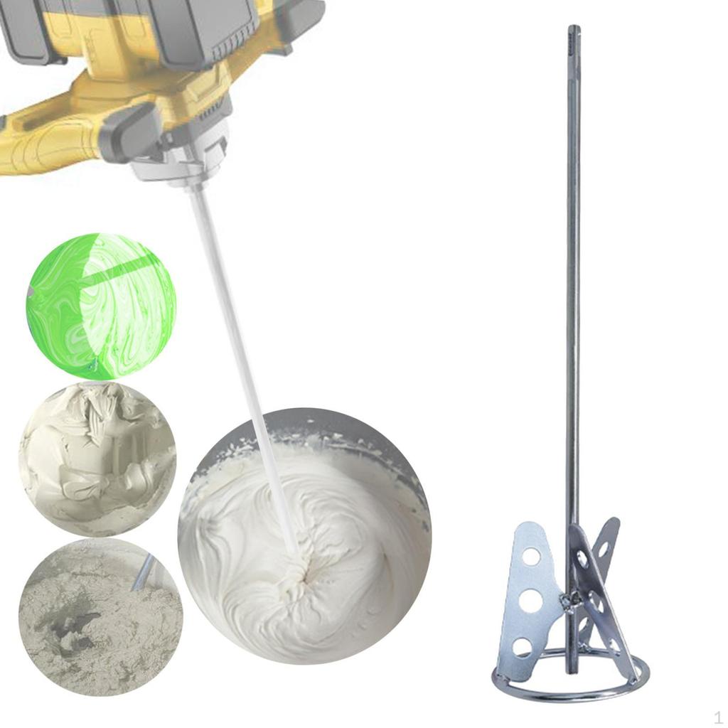 Cement Mix The Mixture of Paint with Square Handle Hand A