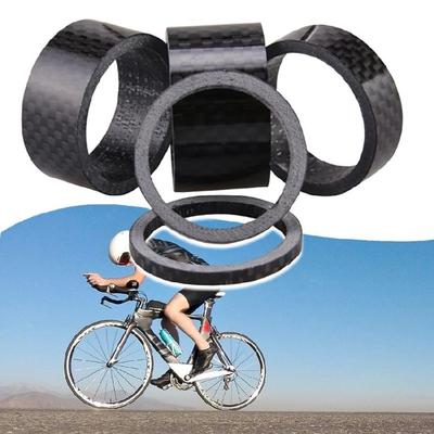 5 Pcs Bike Carbon Fiber Headset Spacer Lightweight Bicycles Headset Washer