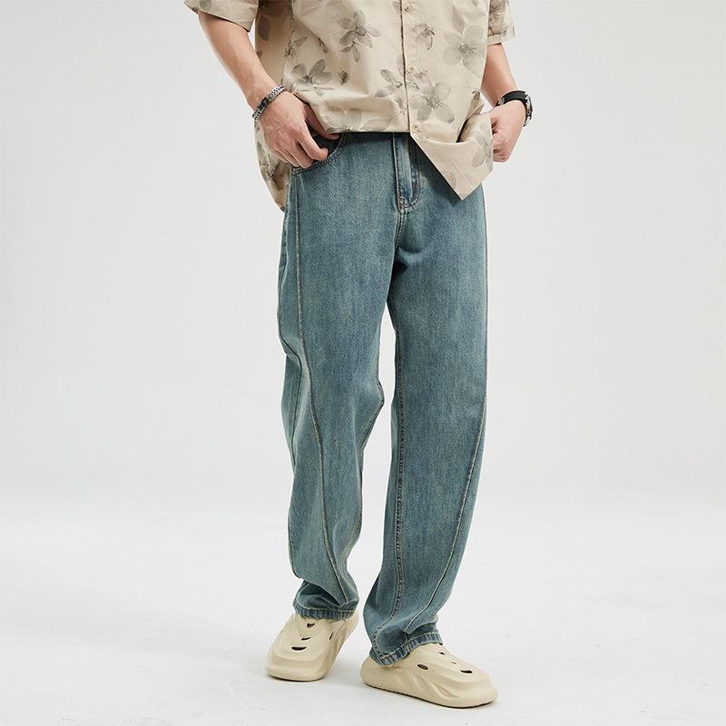 New Spring and Summer Classic Japanese Loose Straight Versatile Casual Street Style Jeans
