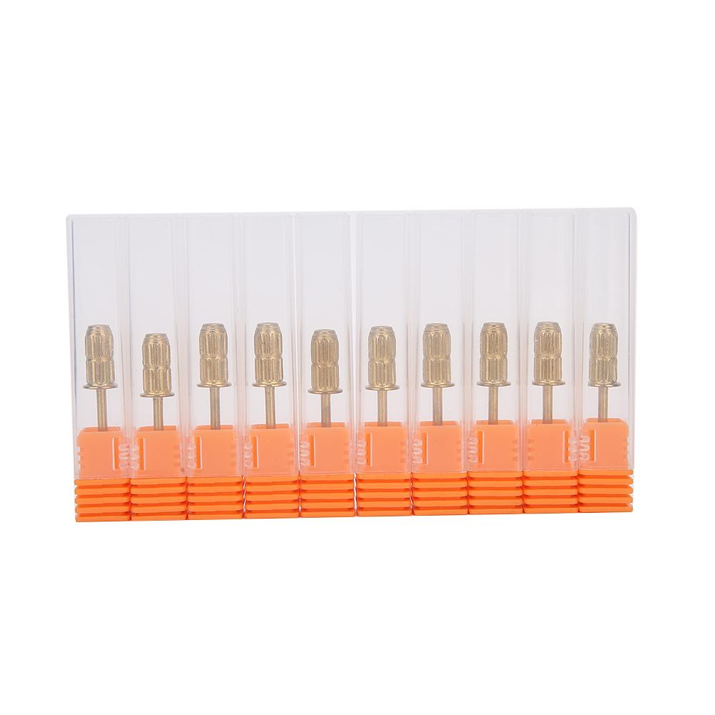 

10pcs 2.35mm Nail Sanding Band Mandrel Electric Drill Manicure Machine AccessoryGold