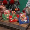 10Pcs Cartoon Christmas Greeting Card Blessing Card (Random Pattern), Creative Retro Christmas Gift Card Flower Shop Baking Gift Card