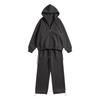 Damen Samt-Set, Lässiges Zweiteiler-Outfit mit Langarm-Oberteil und Hose