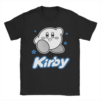 Mens TShirt Kirbys Blue Stars Hipster 100 Cotton Tees Short Sleeve T Shirts Round Neck Clothing Printed