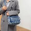 Borsa a Spalla in Denim Vintage Borsa a Tracolla da Donna Multi-Scomparto Borsa per Mamma