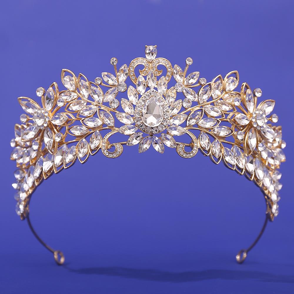 Bridal Crown European Wedding Crystal Hair Accessories, Wedding Accessories Baroque Luxury Wedding Dress Crown