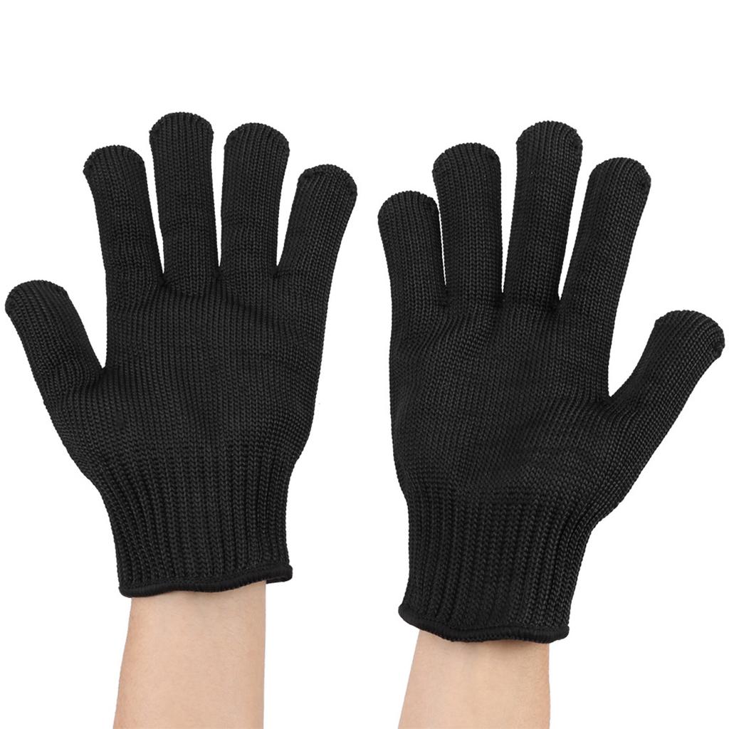 1 Pair Stainless Steel Mesh Cut Resistant Glove Safety Work Butcher Protection Tool