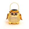 Solar Light, Owl Design Garden Decor, Outdoor Waterproof Metal Hanging Lantern Solar Garden Light for Outside Patio Yard Lawn Porch