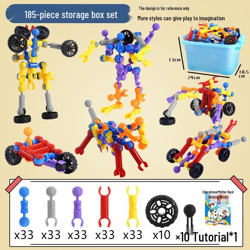 Cross-Border Children's Versatile Large Skeleton Joint Building Blocks for DIY Kindergarten Educational Play