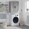 VidaXL Wall Cabinet Sonoma Grey 69.5x34x90 Cm Engineered Wood 830410