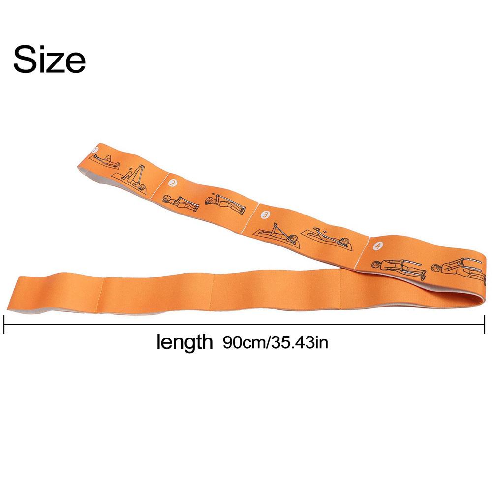 Multi Stage Yoga Stretch Band Latin Dance Stretch Band Correct Posture 8 Grid Elastic Band Digital Band Pose Band
