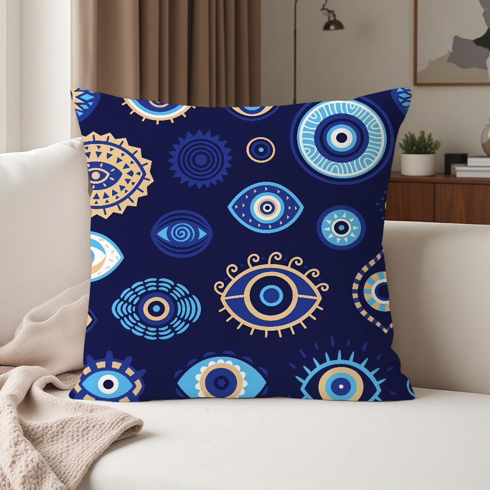 Böses Auge Kunst Kissenbezug Geeignet für Schlafzimmer Wohnzimmer Autos Heimdekoration