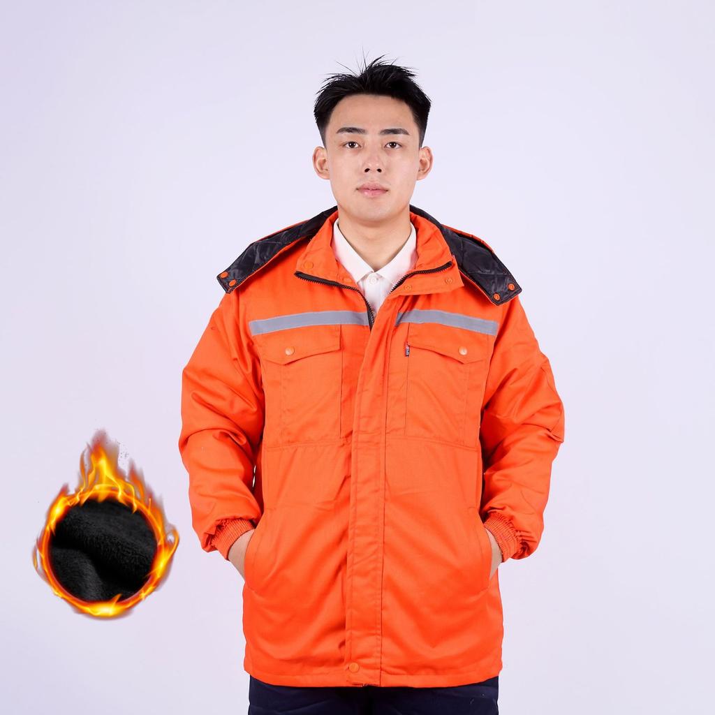 Tjock Fleecejacka med Huva Höst och Vinter Herr Overaller Utomhus Vindtät, Vattentät och Köldtålig Varm Topp