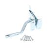 Self-Locking Gate Latch Carbon Steel Post Mounted Fence Gate Latch Heavy Duty Automatic Gravity Latch Self Locking Fence