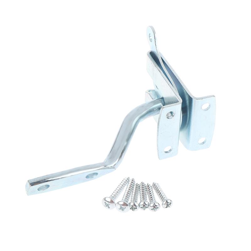 Self-Locking Gate Latch Carbon Steel Post Mounted Fence Gate Latch Heavy Duty Automatic Gravity Latch Self Locking Fence
