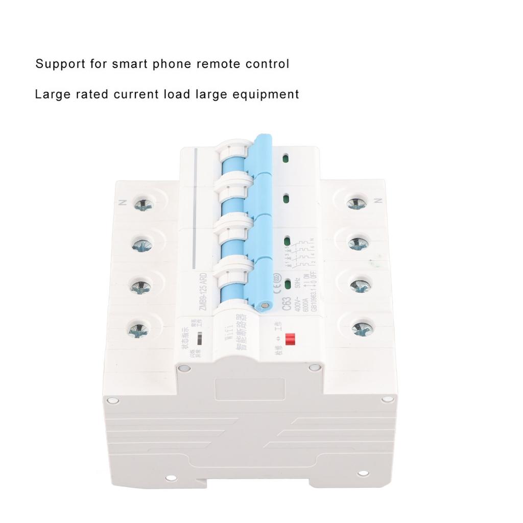 WiFi 4P Intelligent Circuit Breaker Wireless Remote Control Switch 400V63A