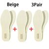 Cooling Latex Sports Insoles, Ultra-Thin Breathable Cushioned Inserts, Anti-Slip Insoles for Barefoot & Daily Use 1Pair/3Pairs