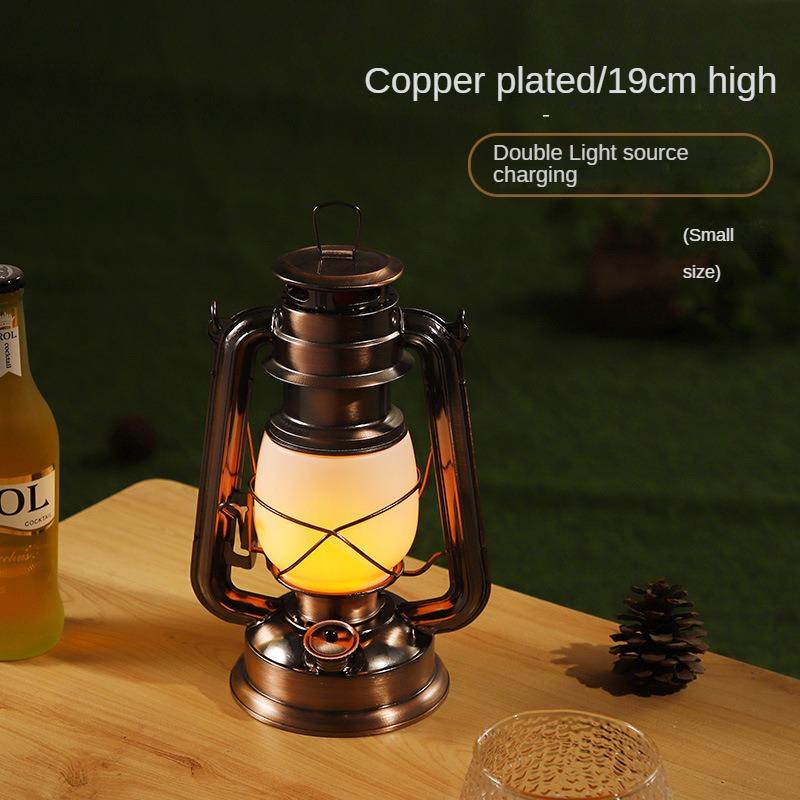 Rechargeable Retro Kerosene Lamp LED Retro Outdoor Camping Lamp Camping Lamp Camp Horse Lantern Portable Lamp