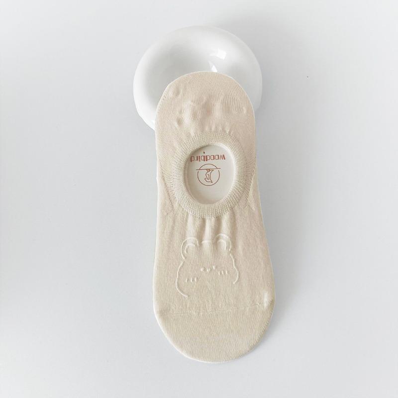 Boat Socks for Women, Summer Thin and Cute Bear Socks for Women, Shallow Invisible Socks for Women, and Short Socks for Women