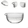 Clear Glass Bowl for Matcha Tea Ceremony, Handmade Chawan Green