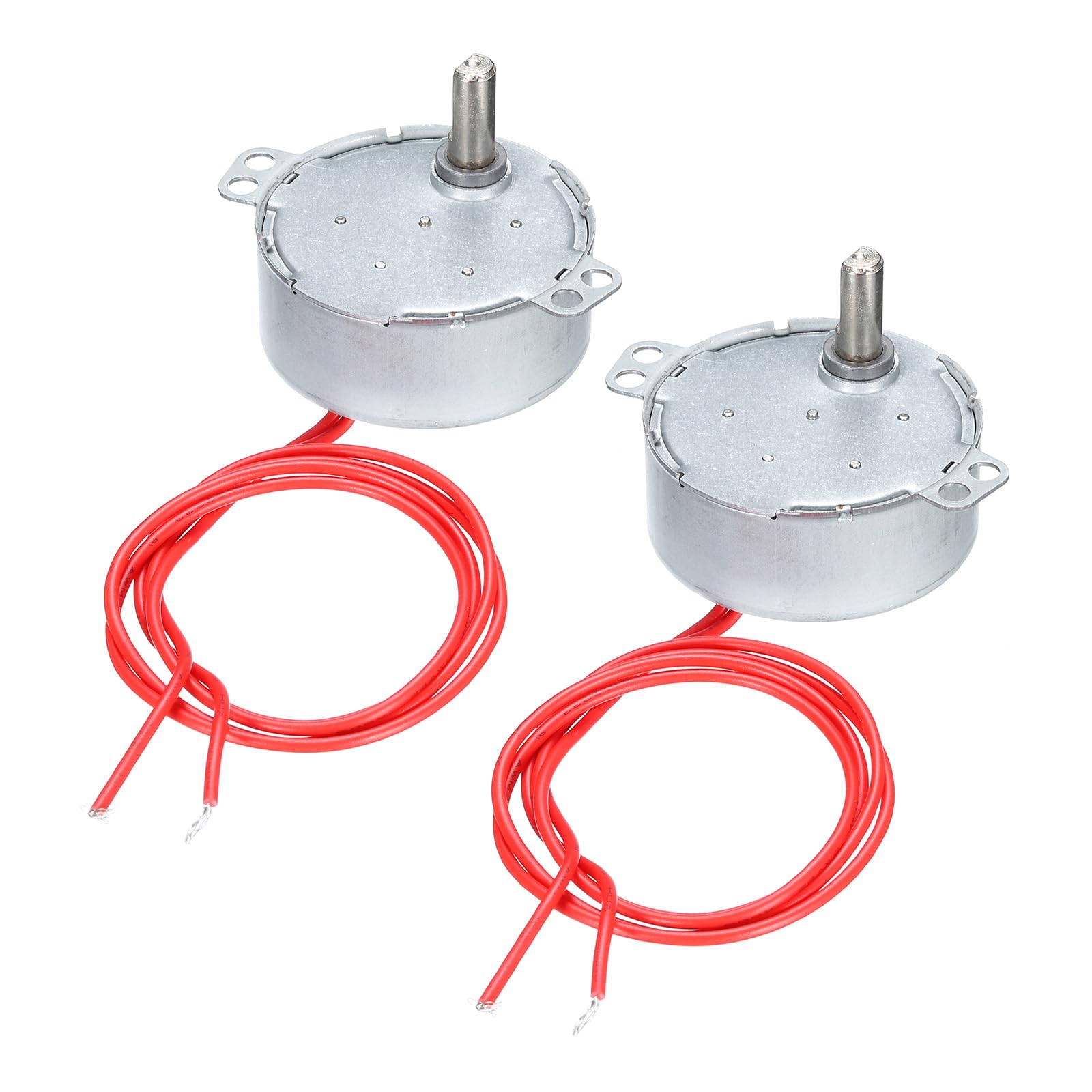 

uxcell 2pcs Synchronous Motor AC 24V 4W C W Electric Fireplace Parts Electric Motor Microwave Oven 5-6RPM/MIN W/CC 50/60Hz