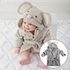 Cotton Made Baby Bath Robe With Belt Fixation And Wide Application No Shedding Baby Bathrobe