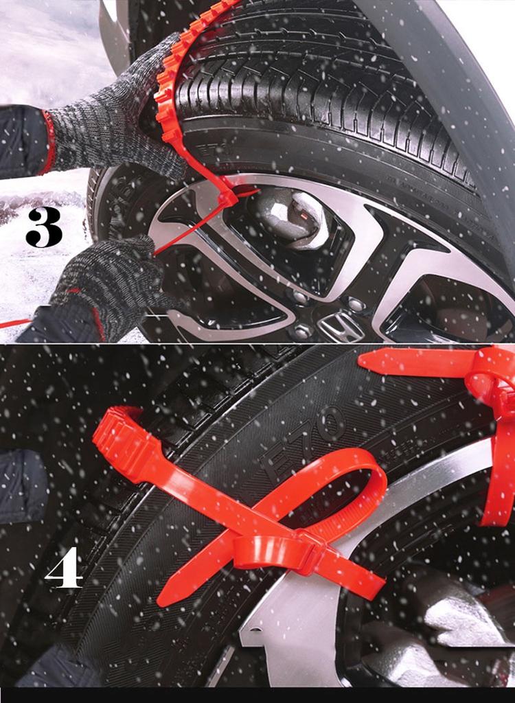 Durable And Versatile 1pcs Car Truck Suv Thick Tendon Snow Anti-skid Tire Chains